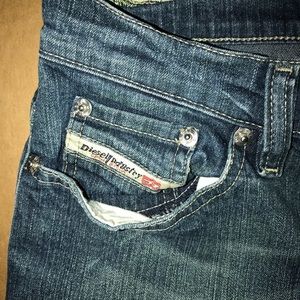 Diesel bootcut jeans sz 26 paint splattered